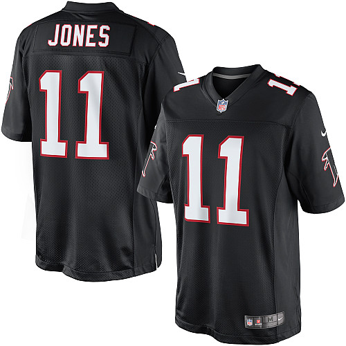 Men's Limited Julio Jones Nike Jersey Black Alternate - #11 NFL Atlanta Falcons